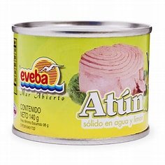 ATUN EN AGUA Y LIMÓN EVEBA 140GR