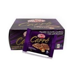 CAJA DE CHOCOLATE SAVOY CARRE AVELLANA 10 UNID 100GR