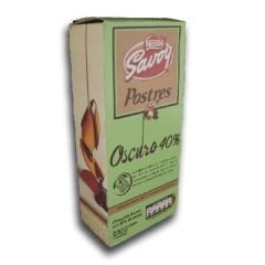 CAJA DE CHOCOLATE SAVOY POSTRE OSCURO 40% 4UNID 200GR