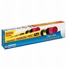 CAJA DE LAPIZ MONGOL 12 UNID