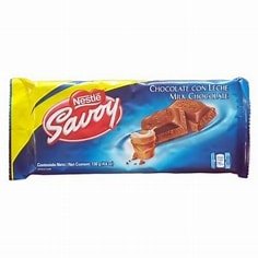 CHOCOLATE SAVOY DE 130G CHOCOLATE DE LECHE SAVOY 130GR