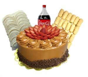 COMBO TORTA AREQUIPE CON FRESA COMBO TORTA DE AREQUIPE CON FRESA