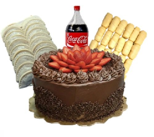 COMBO TORTA DE CHOCOLATE CON FRESA