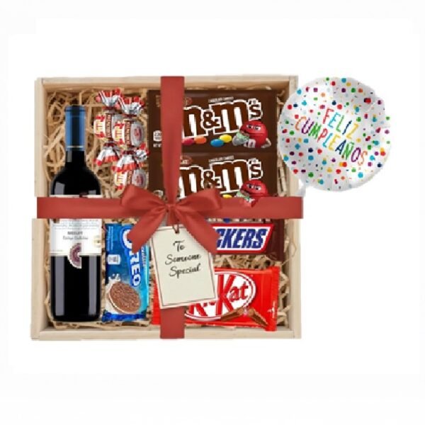 REGALO DE CUMPLEAÑOS CON VINO Regalo de Cumpleaños con vino