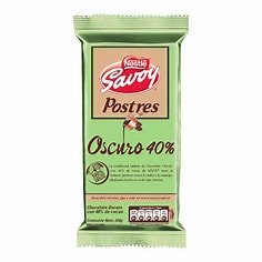 CHOCOLATE SAVOY POSTRE OSCURO 40% 200GR
