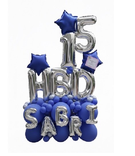 GLOBO DE CUMPLEAÑOS AZUL