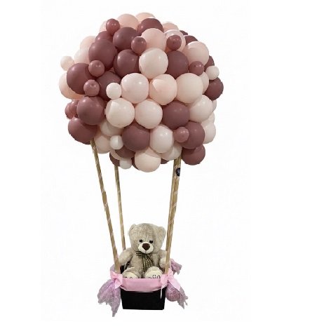 GLOBO GRANDE CON OSO GLOBO GRANDE CON CESTA Y OSO