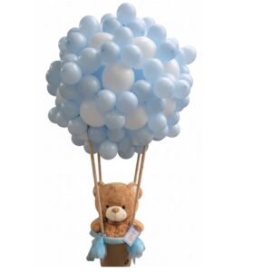 GLOBO MEDIANO AZUL CON OSO