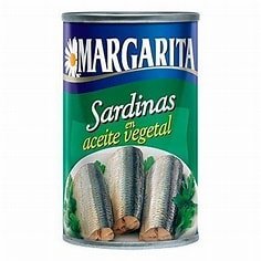 SARDINAS MARGARITA EN ACEITE VEGETAL 170GR