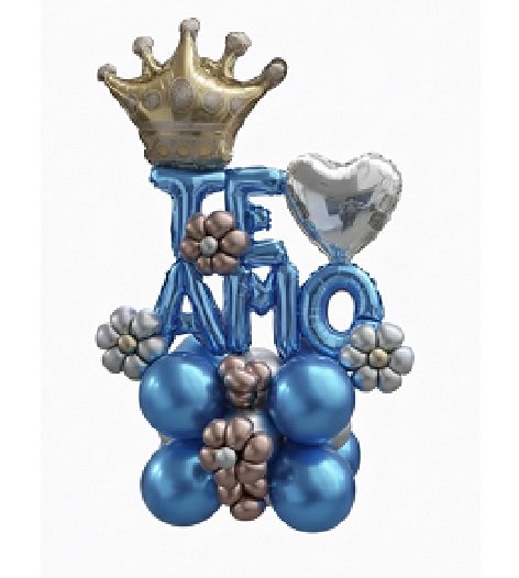 GLOBO AZUL TE AMO PEQUEÑO