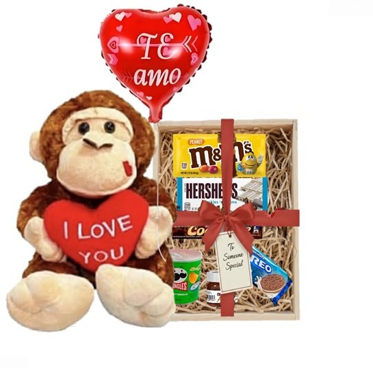 REGALO DE LOS ENAMORADOS #4 CON MONO CORAZÓN