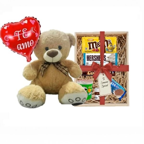 REGALO DE LOS ENAMORADOS #2 CON PELUCHE DE OSO