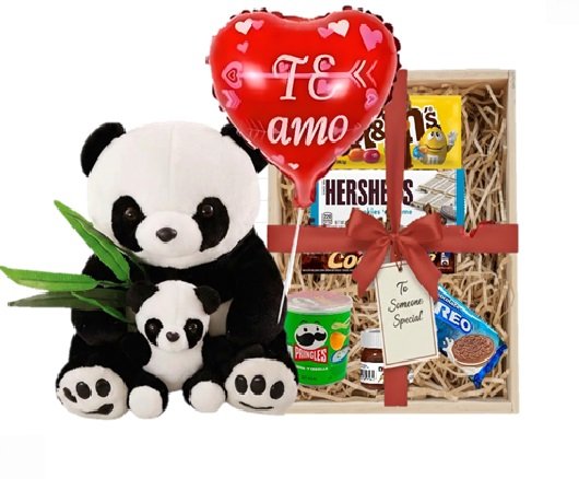 REGALO DE LOS ENAMORADOS #4 CON PELUCHE PANDA
