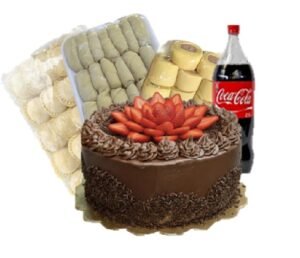 torta chocolate combo COMBO TORTA DE CHOCOLATE CON FRESA 1,5kg